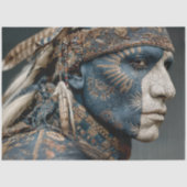 Decoupage American Indian Warrior Chief  Tissuepapier (Voorkant)
