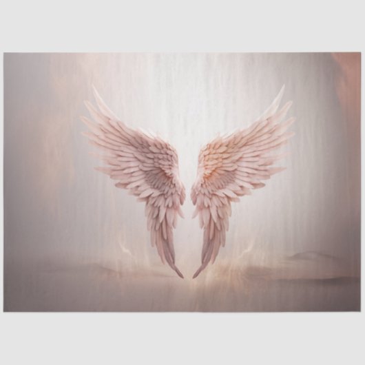 Decoupage Angel Wings Dansen in de Hemel Pasen Tissuepapier (Voorkant)