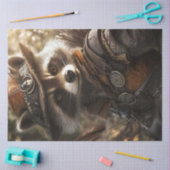 Decoupage Antropomorfe Wasbeer Robyn Hood Tissuepapier (Craft)