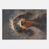 Decoupage Apocalypse Dachshund Highland Koe Inpakpapier Vel (Voorkant 2)