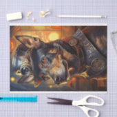 Decoupage Australische Kelpie Steampunk Tissuepapier (Craft)