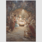 Decoupage Baby Jesus Nativity Scene  Tissuepapier (Voorkant)