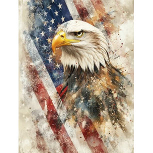 Decoupage Bald Eagle Amerikaanse vlag Pride Tissuepapier