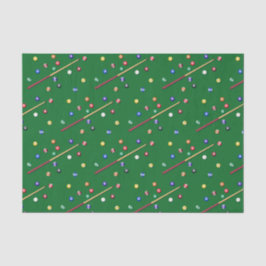 Decoupage Biljart Verjaardagsfeest Pool Cue Tissuepapier