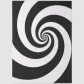 Decoupage Black White Spiral Design  Tissuepapier (Voorkant)