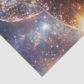 Decoupage Blitzy Snake met sterrenstelsel Tissuepapier (Detail)