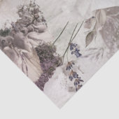 Decoupage Bloemen Design Zachte Pastel Kleuren Roz Tissuepapier (Detail)