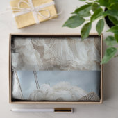 Decoupage Blonde Pirate Lady Witte Jurk Tissuepapier (Geschenk)