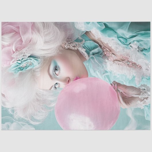 Decoupage Blowing Bubbles op warme zomerdagen Tissuepapier (Voorkant)