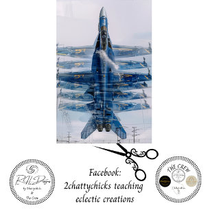 Decoupage Blue Angels Jet Bewegingsfoto Tissuepapier