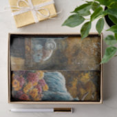 Decoupage  Blue Truck Highland Koe Tissuepapier (Geschenk)