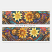 Decoupage Boho Floral Drawer Fronts 29x8" Inpakpapier Vel (Voorkant 3)