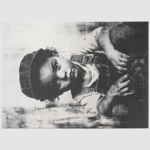 Decoupage Boy De kleine avonturier Tissuepapier