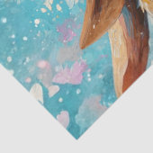 Decoupage Bubblegum Highland Cowgirl  Tissuepapier (Detail)