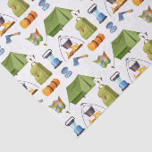 Decoupage Camping Camp Tent Verjaardagsfeest Tissuepapier (Detail)