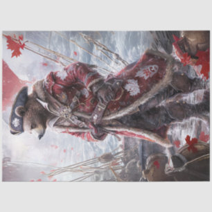 Decoupage Canadian Pirate Beer in het Zee Tissuepapier