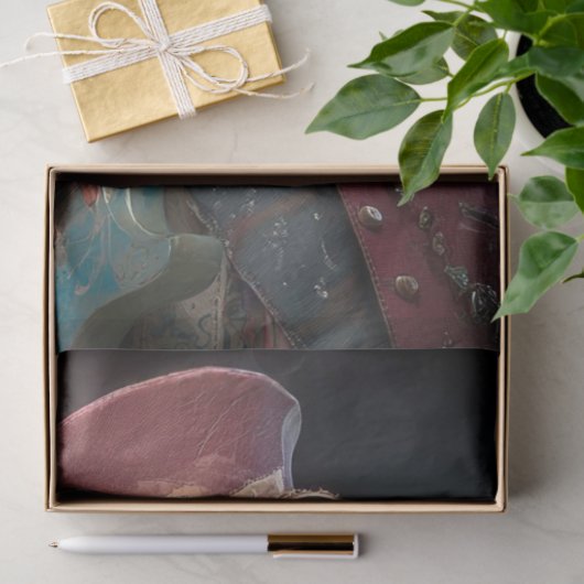 Decoupage Chameleon Rock Fur Feather Funk Band Tissuepapier (Geschenk)