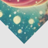 Decoupage Christmas Santa Peace Sign Bubblegum  Tissuepapier (Detail)