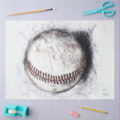 Decoupage Classic Baseball Handgeschreven Handteke Tissuepapier (Craft)