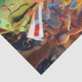 Decoupage Clown & Cat Chaos Enchanted Forest Tissuepapier (Detail)