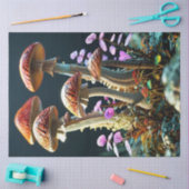 Decoupage Cluster Vibrant Mushrooms Tissuepapier (Craft)