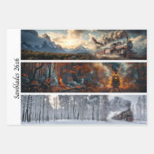 Decoupage Cosmic Bison Wildflower Handsaw Designs  Inpakpapier Vel (Voorkant 3)