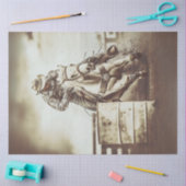 Decoupage Cowboy Barrel Racer Tissuepapier (Craft)