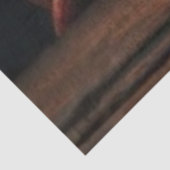 Decoupage Cowboy Santa Peeking Naughty Nice  Tissuepapier (Detail)