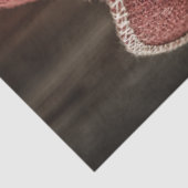 Decoupage Cowboy Santa Peeking Rustic Fence  Tissuepapier (Detail)