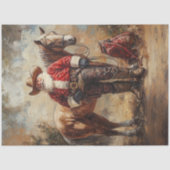 Decoupage Cowboy Sinterklaas en Gift Bag Tissuepapier (Voorkant)