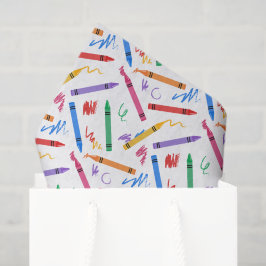 Decoupage Crayons Verjaardagsfeest Kinder Tissuepapier