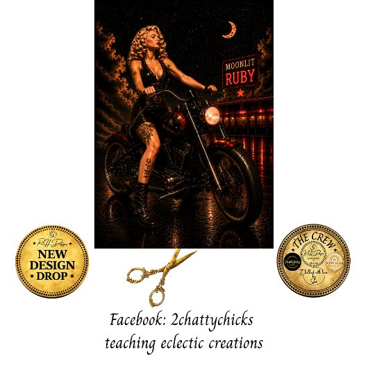Decoupage Crimson Moon past bij Moonlit Ruby Tissuepapier