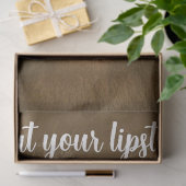 Decoupage Customizable Monkey Wild Hair & Lipstick Tissuepapier (Geschenk)