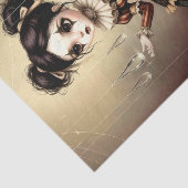 Decoupage Dark Circus Doll Tissuepapier (Detail)