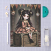 Decoupage Dark Circus Doll Tissuepapier (Craft)