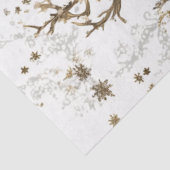 Decoupage Deer Floral Artwork Christmas  Tissuepapier (Detail)