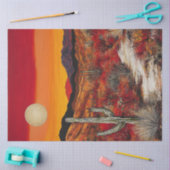 Decoupage Desert Sunset Symphony Design Tissuepapier (Craft)