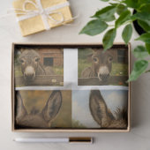 Decoupage Donkey Farm Series Pastoral Charm  Tissuepapier (Geschenk)