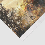 Decoupage Drawer Front Big Top Carnival Panel  Tissuepapier (Detail)