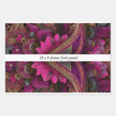 Decoupage Drawer Front Panel Paisley Fuchsia Gold Inpakpapier Vel (Voorkant)