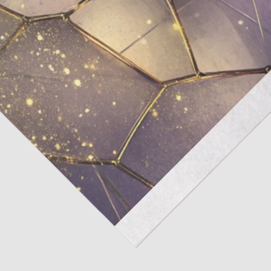 Decoupage Drawer Fronts 29x8 Geometric Cosmic Tissuepapier (Detail)