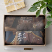 Decoupage - Een piraat kat die bier drink - Tissuepapier (Geschenk)