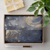 Decoupage Elegante Kranen in Flight Blue Gold Sky Tissuepapier (Geschenk)