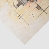 Decoupage Elektrische Gitaar Abstracte Gentleman's Tissuepapier (Detail)