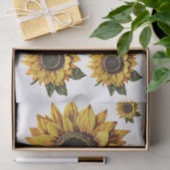 Decoupage Enkele Zonnebloemen Faux Borduurwerk R 0 Tissuepapier (Geschenk)