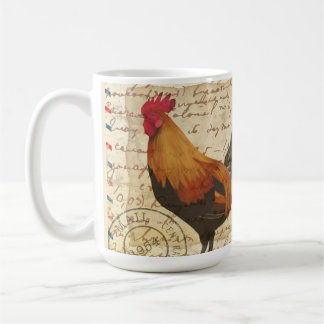 Decoupage  Ephemera Boerderij Schuur Rooster Koffiemok