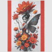 Découpage Fée Fleur Caprice Papier de Soie (Recto)