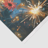 Decoupage Fiesta van het Dode Halloween Skelet Tissuepapier (Detail)