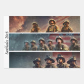 Decoupage Firefighter Tribute Handsaws Inpakpapier Vel (Voorkant 2)