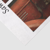 Decoupage Firefighter Truck Kid Dalmatian Handsaw Tissuepapier (Detail)